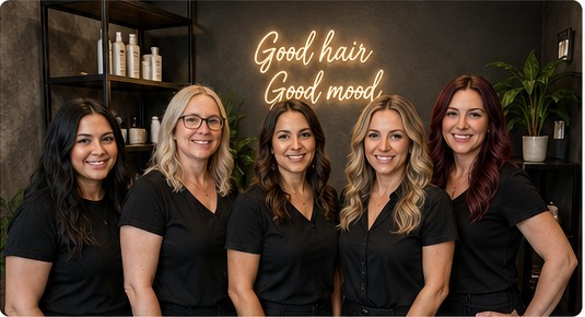 Classic Salon stylists standing together inside the salon